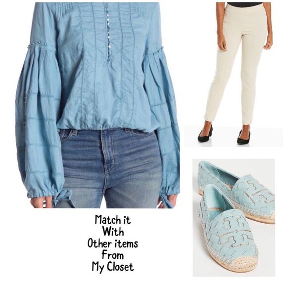 Free people baloon sleeve blouse - Picture 4 of 8